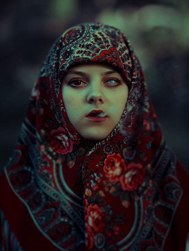 фольклор, портрет, женский портрет, девушка, яга, сказка, миф Баба Яга фото превью