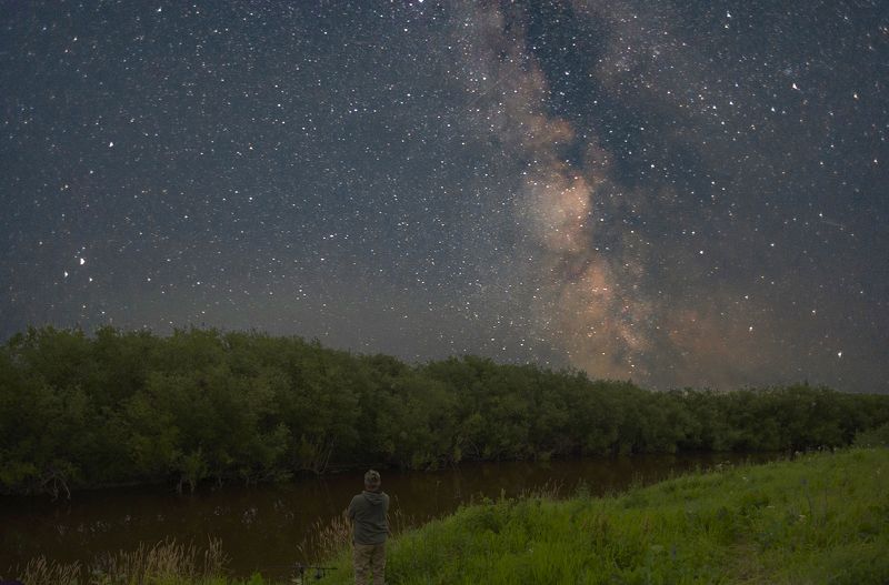 млечный путь, ночь, астрофотография, звёзды Время, проведённое на рыбалке в счёт жизни не идёт!!!photo preview