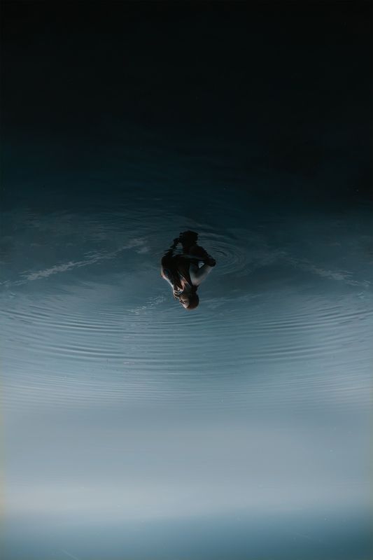 портрет, вода, девушка, русалка нимфа Бескрайний океанphoto preview