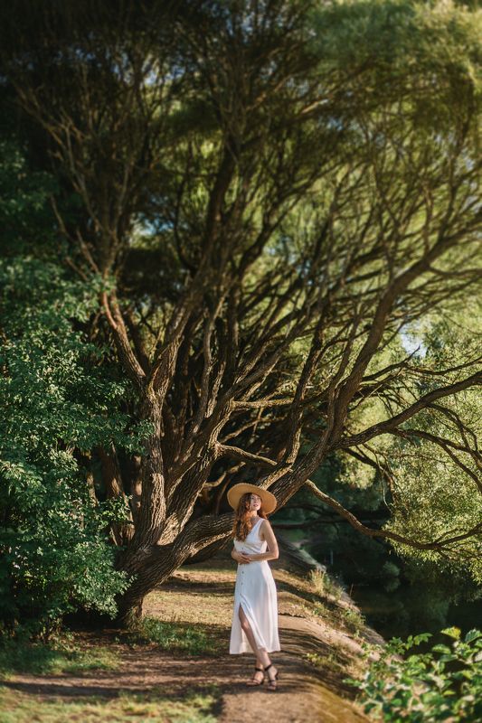 природа, закат, рыжие волосы, fineart Юля в сказочном лесуphoto preview