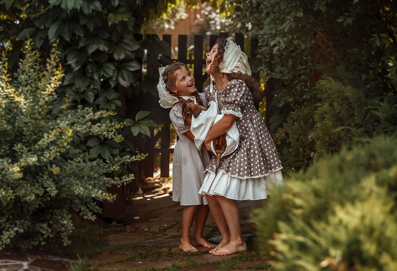 Как мы мыли щенка...photo preview