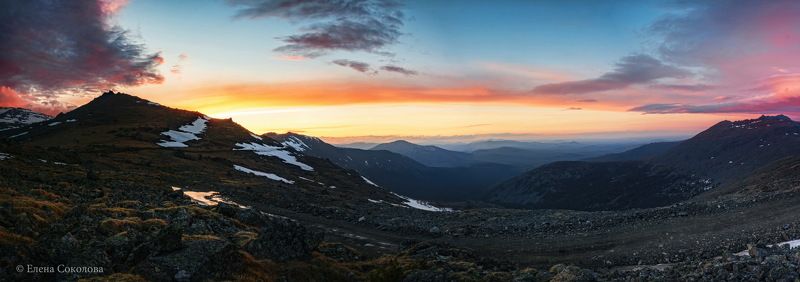 конжак, пейзаж, горы, вечер, закат Конжакphoto preview