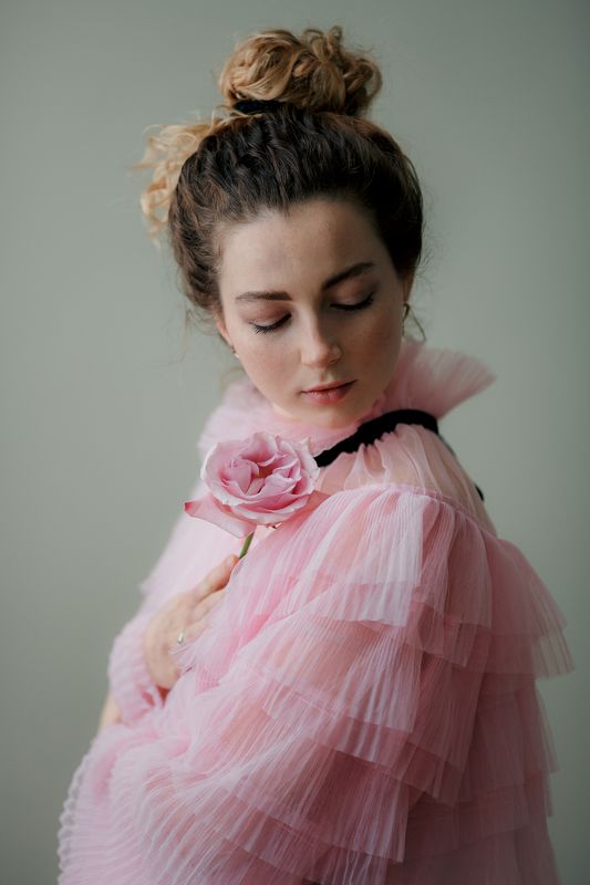 портрет, весна, цветы, рыжая девушка Начало весны. Юляphoto preview