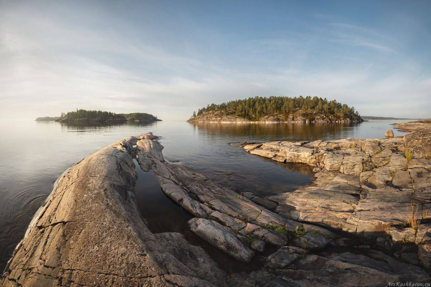 шхеры, ладога, карелия, ладожское озеро, луды, камни, рифы, скалистые острова, Арсений Кашкаров