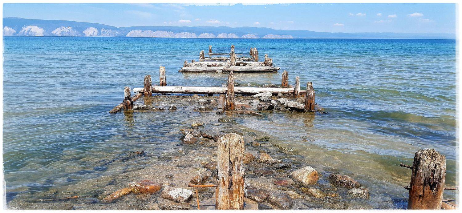 Старый причал.. Автор: Наталья Пейзаж,Байкал., Наталья