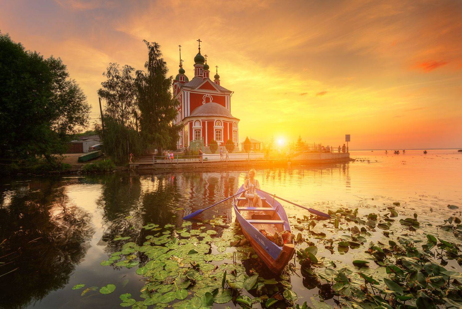 закат в Переславле-Залесском.... Автор: Эдуард Гордеев , Эдуард Гордеев