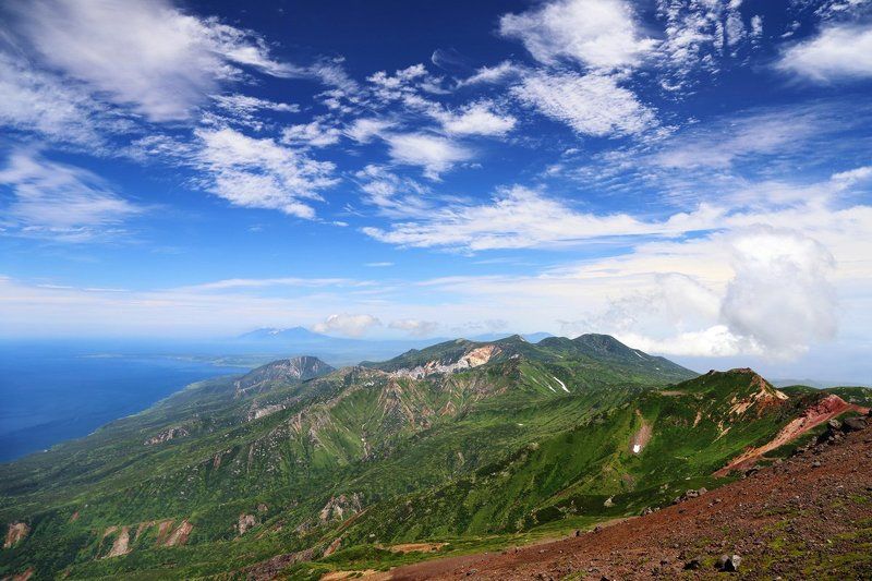 Богатырь, Вулканы, Дальний восток, Итуруп, Курилы, Курильские острова, Россия, Стокап, Хребет Хребет Богатырьphoto preview