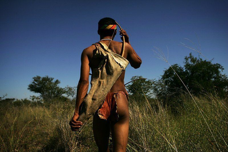 В племени бушменов. Намибия. Калахари.photo preview