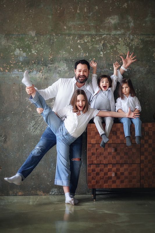 семья, Абдразаков Ильдар, дети, веселая семья  Урааа!!!photo preview