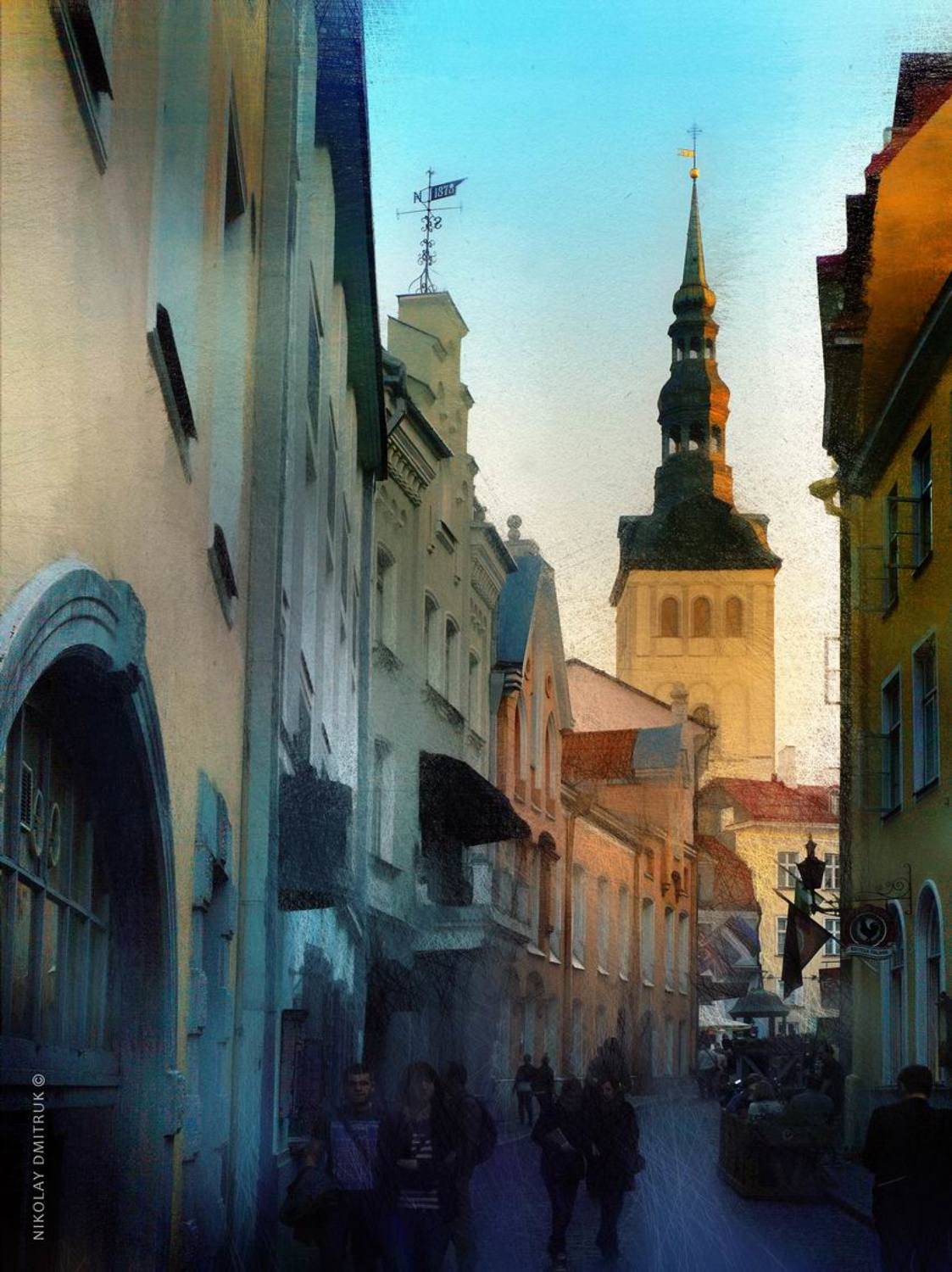 сумерки. Таллинн. 7. Автор: николай дмитрук город, николай дмитрук