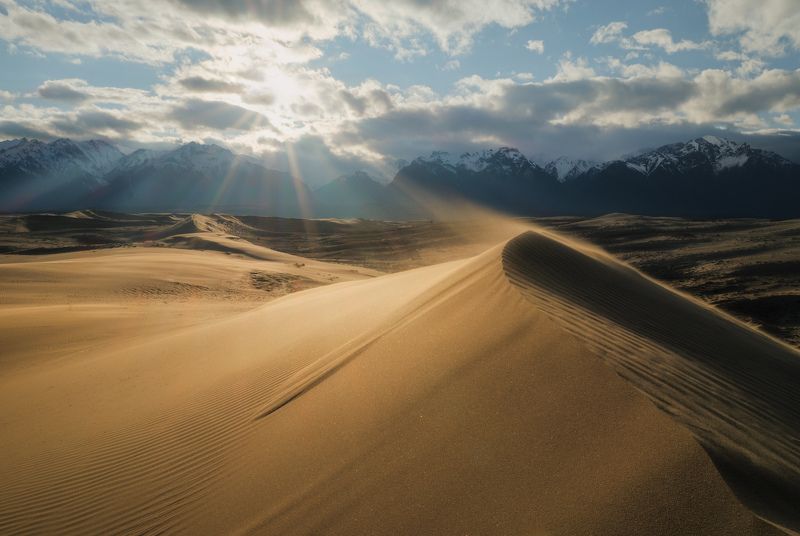 чарские пески, кодар, забайкалье, пустыня, дюна, солнце. Навстречу солнцу...photo preview