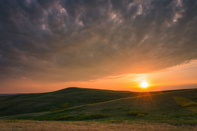 вечер, природа, закат, оренбургская область, сырт ***photo preview