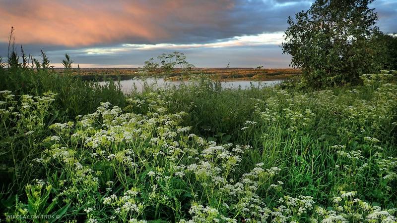 пнйзаж берег. закатphoto preview