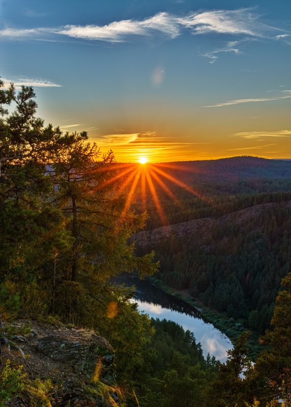 Белая, Агидель, Рассвет, Башкирия, Кага Рассвет в Башкирии. Река Белаяphoto preview
