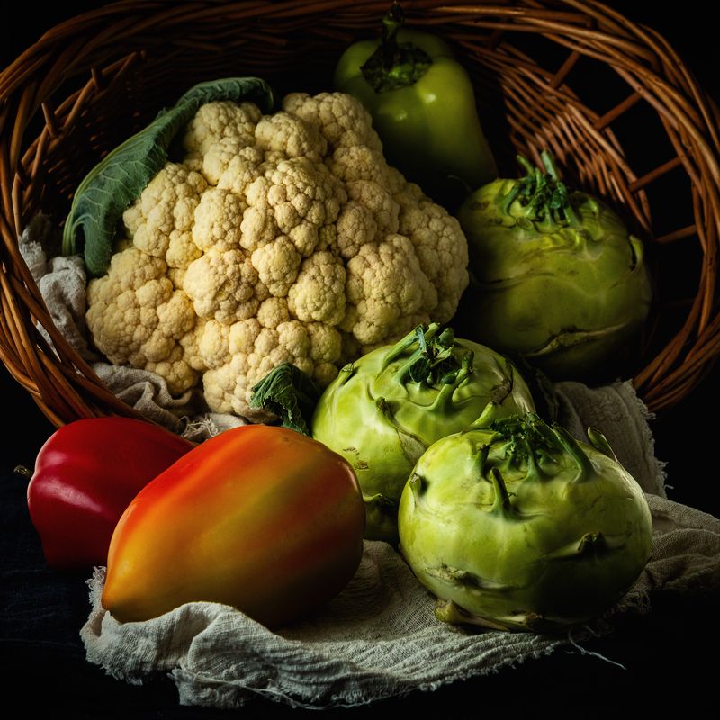 цветная капуста, кольраби капустаphoto preview