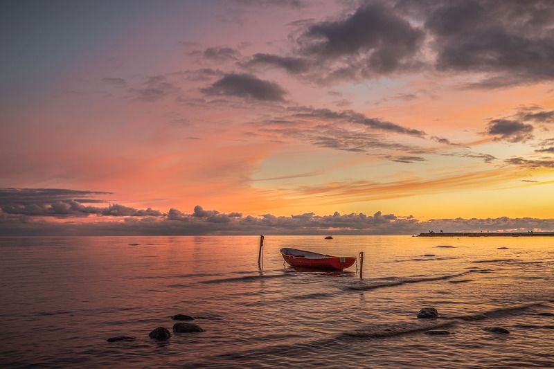 На закате  дня . Финский заливphoto preview