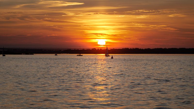 #закат #волга #нижний_новгород #закат_на_волге #sunrise Закат на Волге фото превью