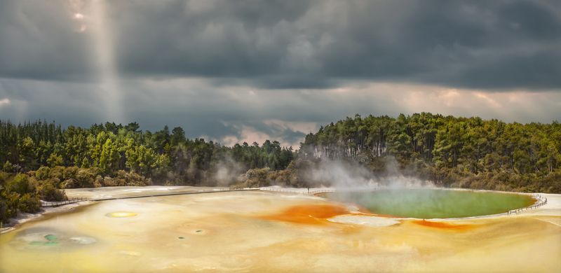 champagne pool, wai-o-tapu, new zealand, новая зеландия, вай-о-тапу, озеро шампанского Wai-O-Tapu фото превью