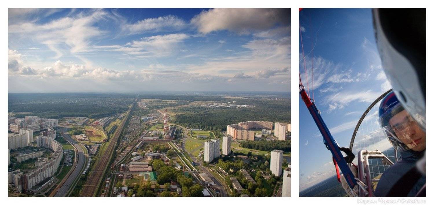 Над городом. Автор: Кирилл Чернов зеленоград, кирилл чернов, параплан, полет, над городом, над зеленоградом, Кирилл Чернов