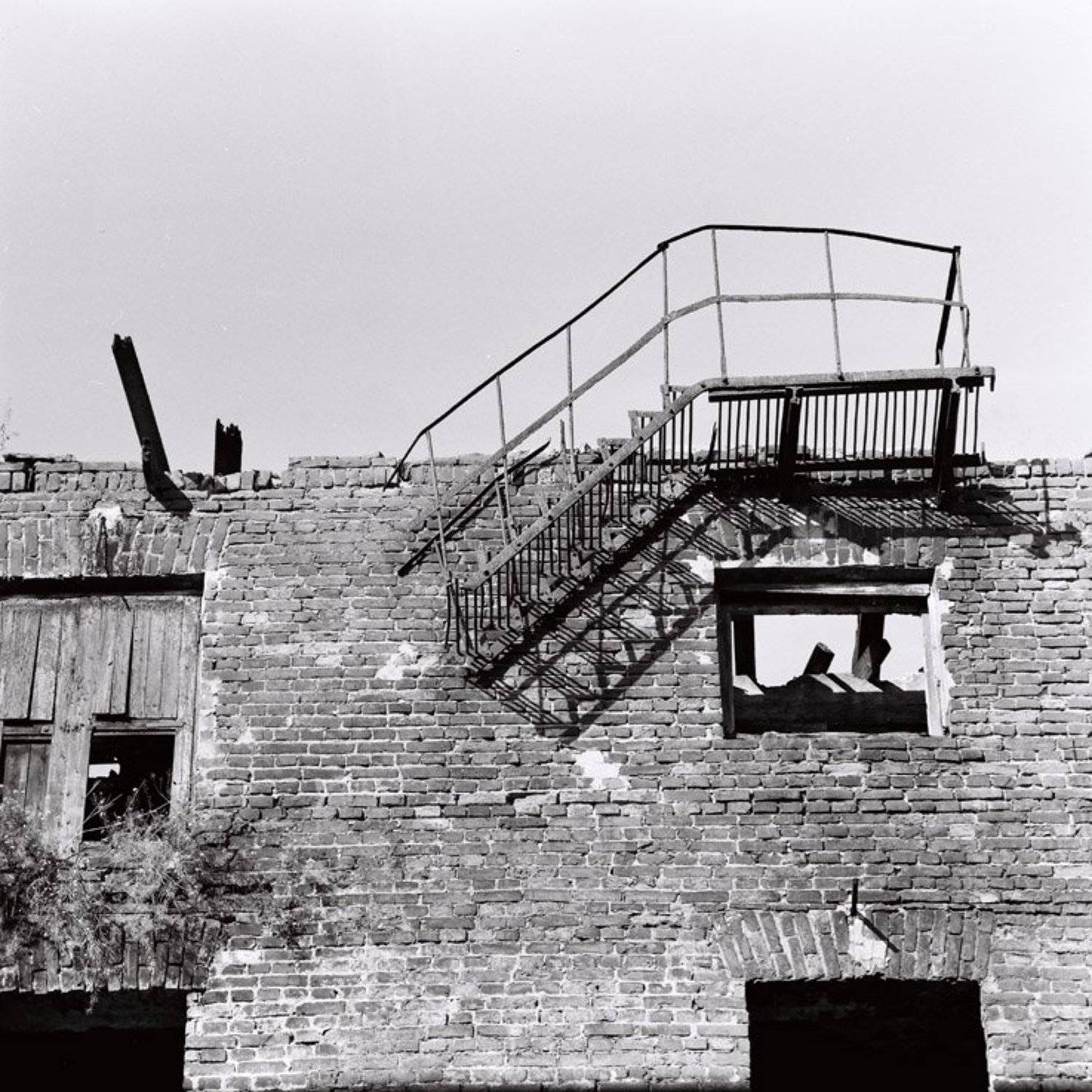 Лесница в никуда.... Автор: Sergey Tarba 6х6,фотоплёнка,негатив, ч\б, Sergey Tarba