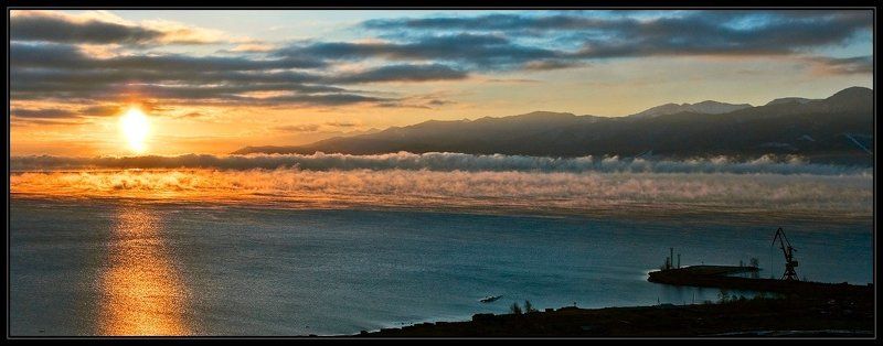 байкал, утро, туман, култук,  i_go Култук-южная оконечность Байкала, рассвет.photo preview