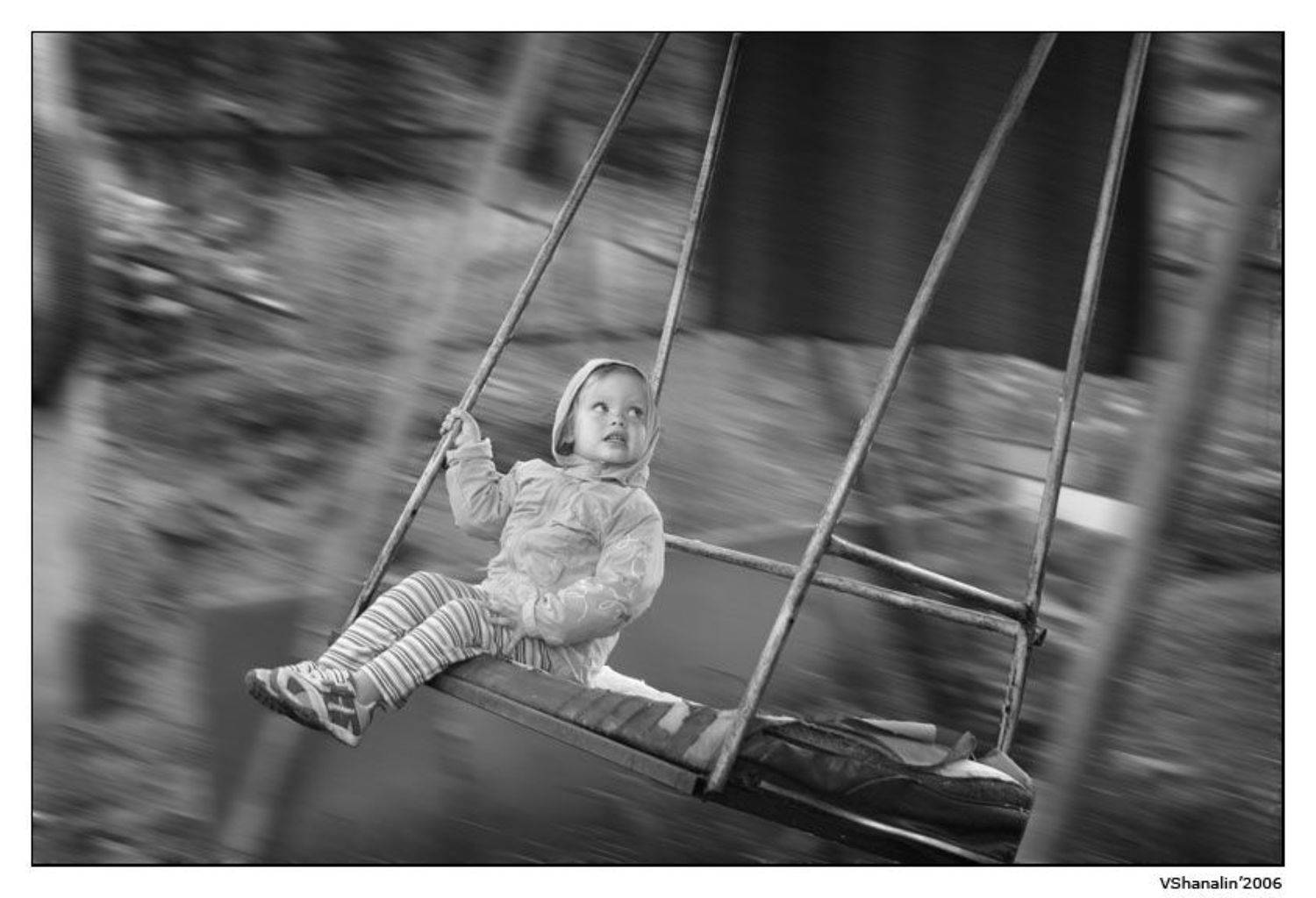 девочка, качели, движение, Vlad Shanalin