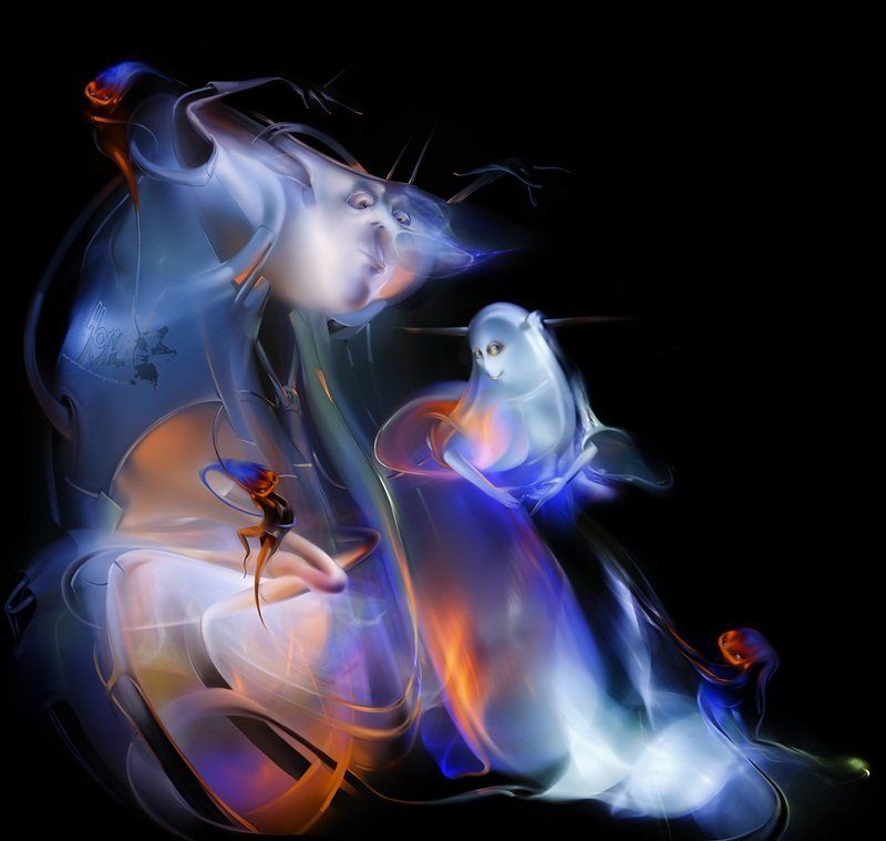 светографика, свет, графика, портрет, история, сюжет, предметы Белла  (Светографика - Световые сдвиги 2008-2009 ) фото превью