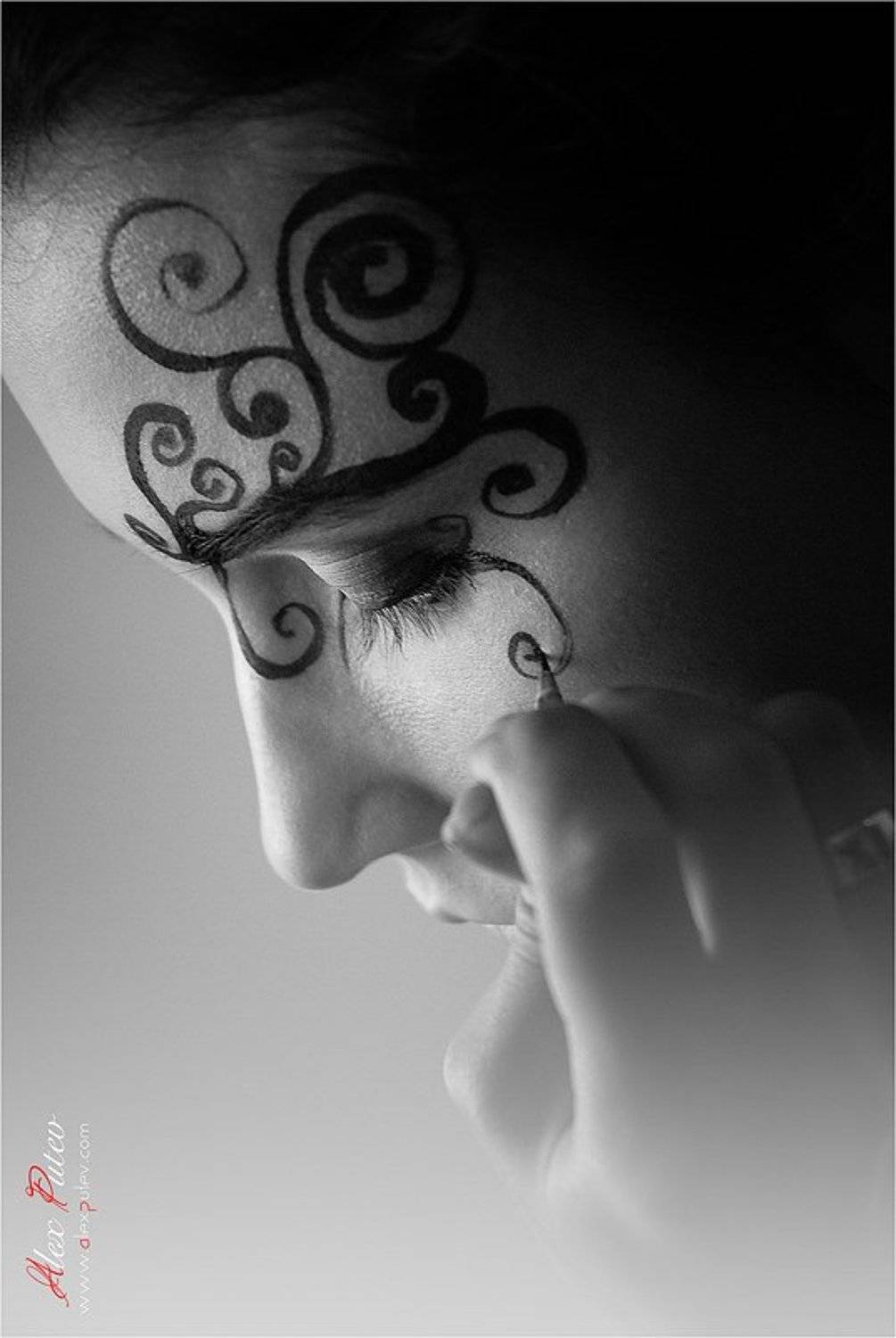 glamour, face, art, девушка, ажур, визаж, мэйк, Александр Путев