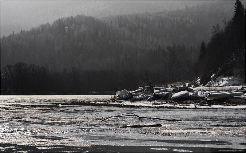 река, сим, челябинская, область, снеговые, горы *** фото превью