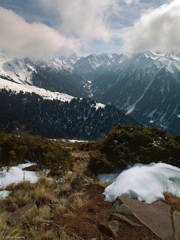 горы, киргизия, тянь-шань, каракол, весна Весна в Караколеphoto preview