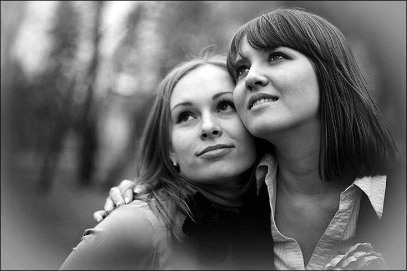 девушки, ч/б Взгядыphoto preview