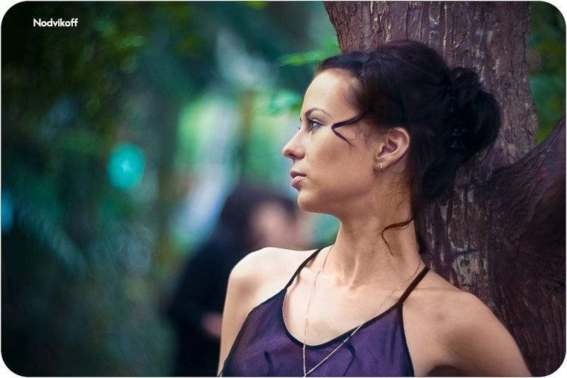 девушка, мечтает, грустит, профиль,, Nodvikoff