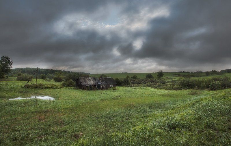 псковская область, пушкинские горы Ненастье на Русиphoto preview
