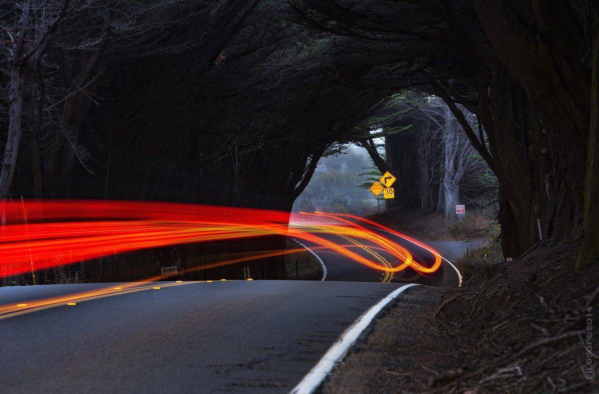 Свет летел над дорогой.... Автор: Геннадий , Геннадий