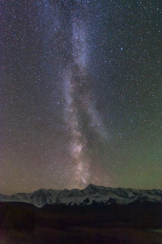 Горный алтай, Млечный путь, Северо-чуйский хребет Млечный путь над Северо-Чуйским хребтомphoto preview