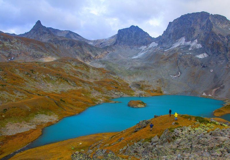 Безмолвия, Высокогорье, Горы, Заповедник, Кавказ, Кавказский, Кавказский заповедник, Озеро, Осень Озеро Безмолвияphoto preview