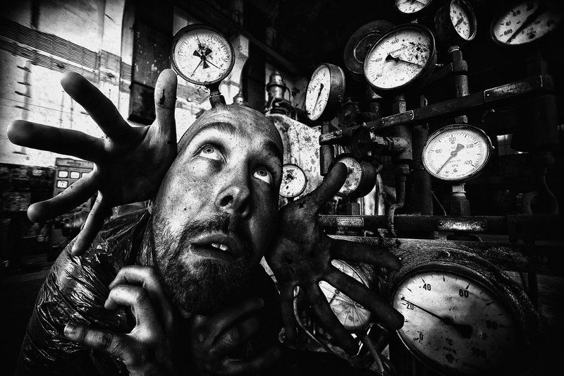 Bw, Colage, Light, Man, Other, Portrait, Неисправность, Свет Awaria !!!photo preview