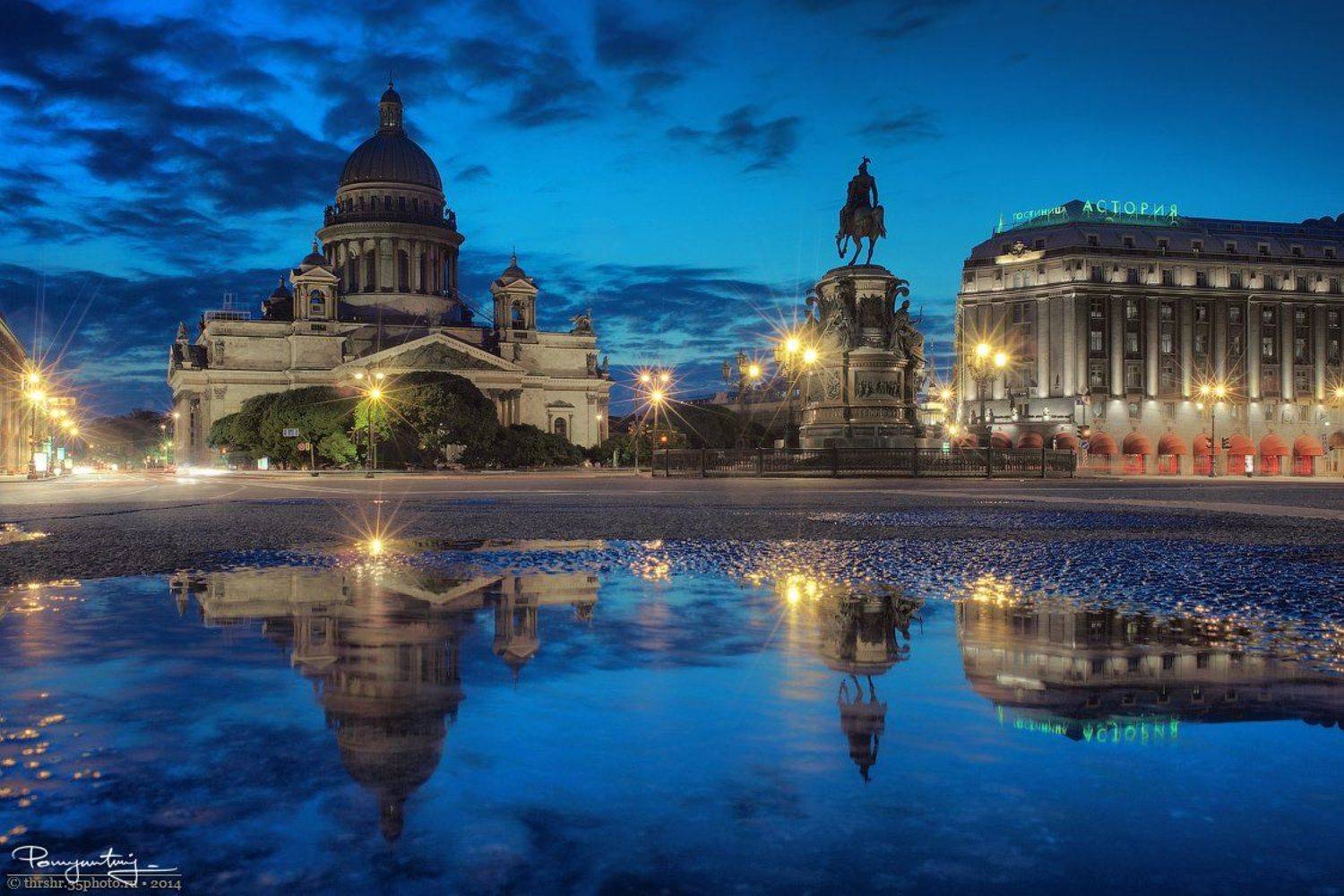 cathedral, reflection, saint-petersburg, square, st. isaac's, white nights, белые ночи, исаакиевский, отражение, санкт-петербург, собор, Andrew Thrasher