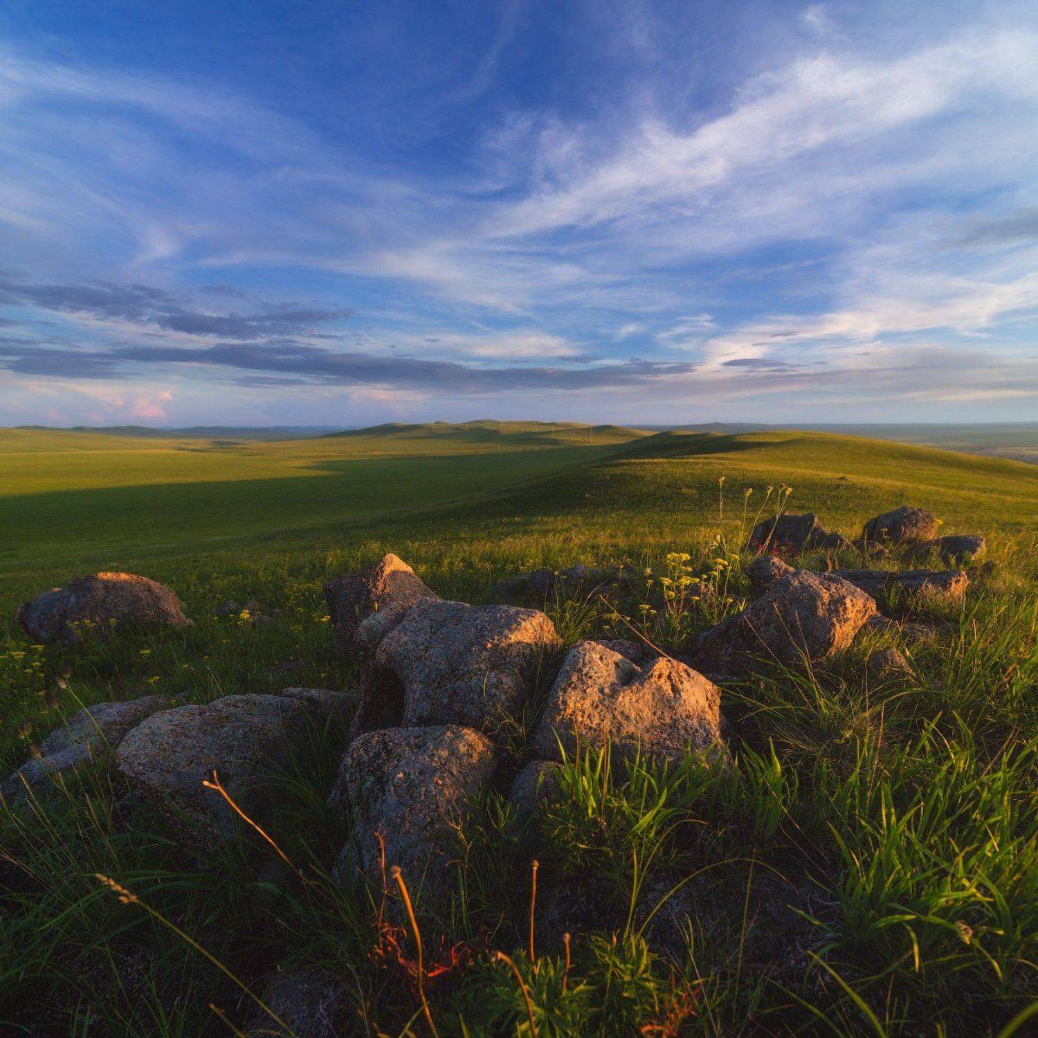 Забайкалье, Забайкальская степь, Закат в Забайкалье, Степь, Чернышевск, Чернышевский район, Франчук Антон