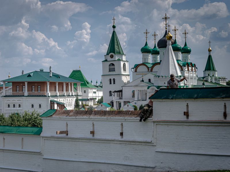 #монастырь #купола #печерский #вознесенский #религия #храм #нижний_новгород #храм Вознесенский Печерский монастырь фото превью