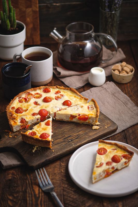 Тарт с курицей и черриphoto preview