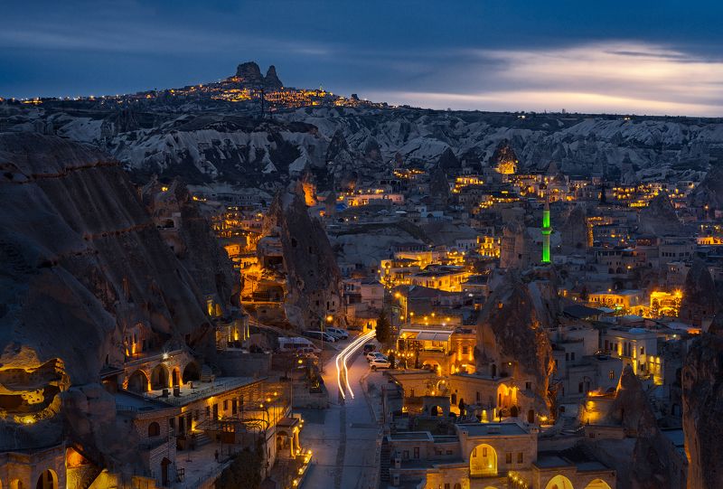 турция, каппадокия, ночной, город, вечер, закат, turkey, cappadocia, goreme, sunset, evening Вечер в Каппадокии / Evening in Cappadociaphoto preview