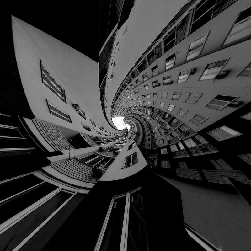 house puzzle, b&w, abstract, abstraction. House puzzlephoto preview