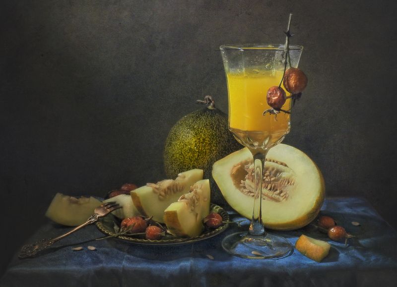 цвет, осень,шиповник,сок,бокал,дыня,жёлтый Вкус осени...photo preview