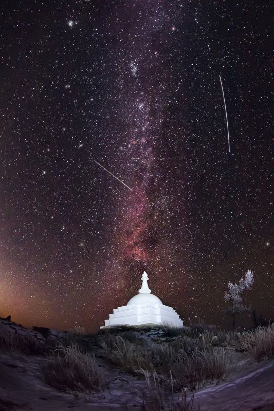 Ночь, Млечный путь, Байкал, оной, буддизм  Путь просветления photo preview