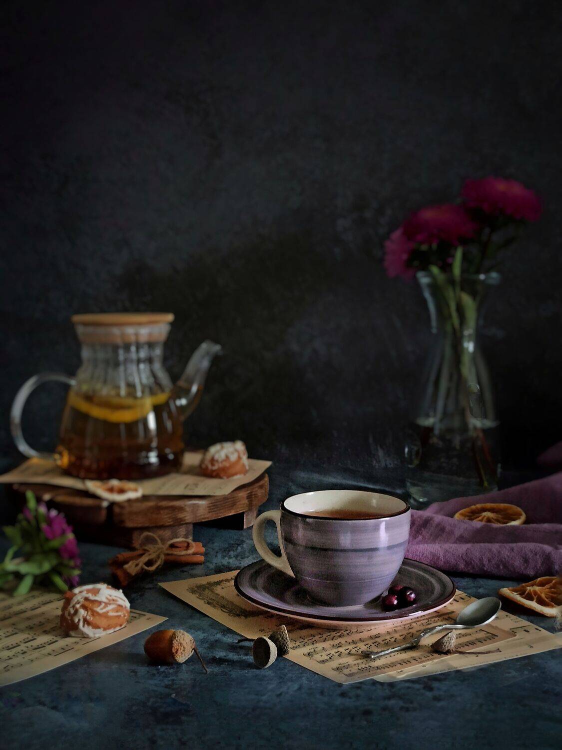 Осеннее чаепитие.. Автор: Дина Полухина , Дина Полухина