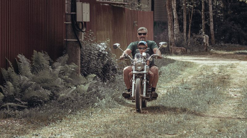 #надаче #мопед #мотоцикл #езда #отецисын Отец и сын фото превью