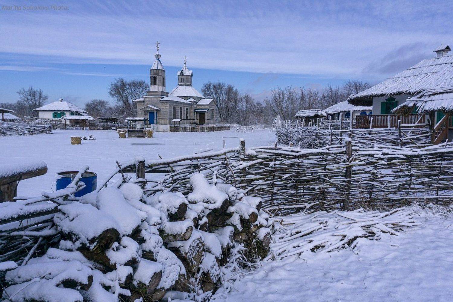 Снежная сказка.. Автор: Марина Соколова , Марина Соколова