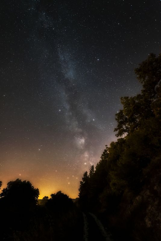 млечный путь, ночь, звёзды, Ночь в селе Доброе.photo preview