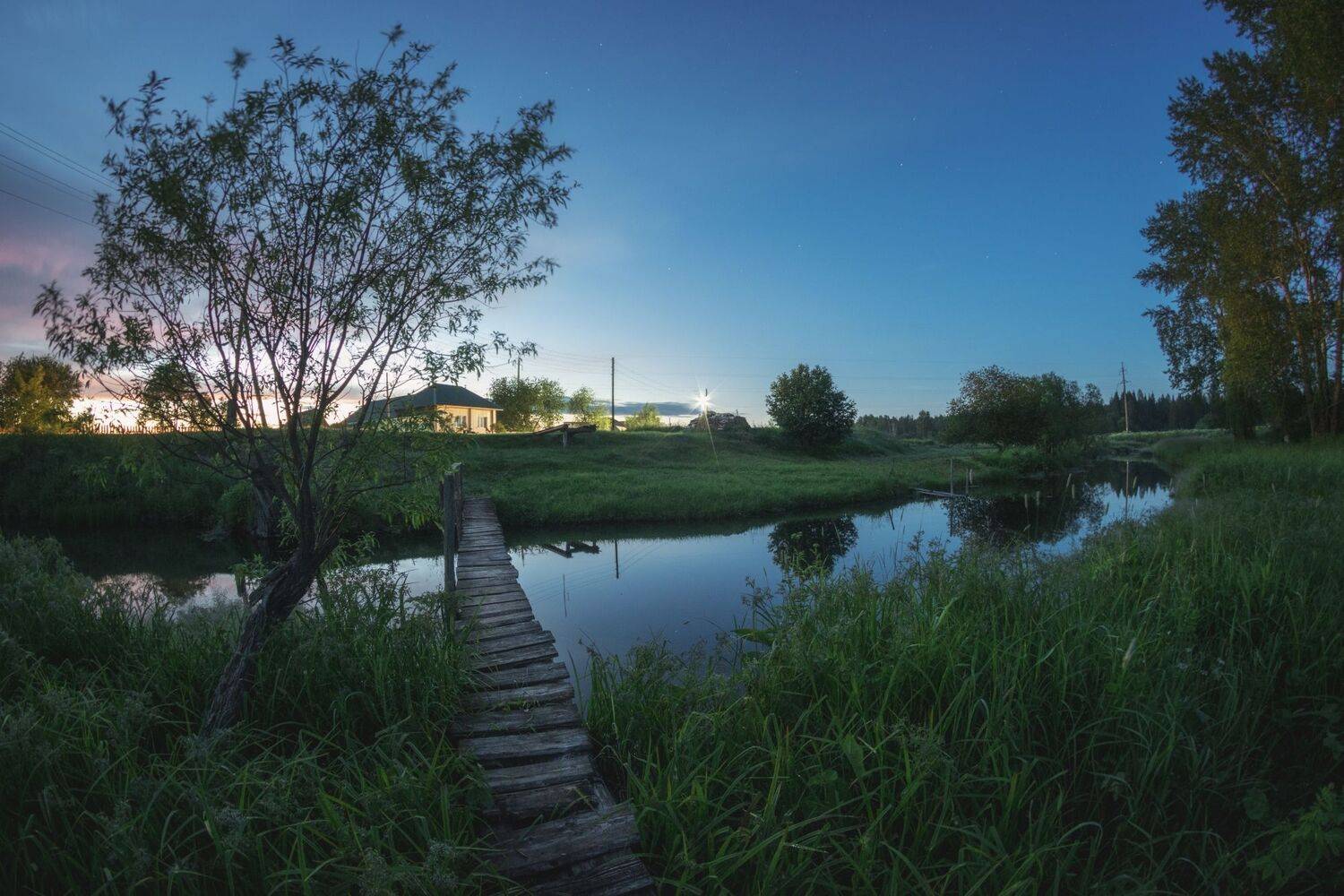 Ночь в деревне. Автор: Котов Андрей , Котов Андрей